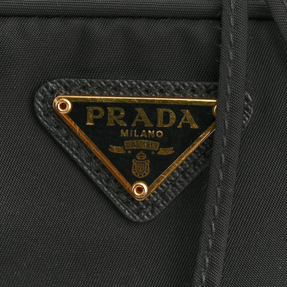Prada Saffiano Tessuto Nylon Mini Bucket Crossbody Bag Black 13 of 15