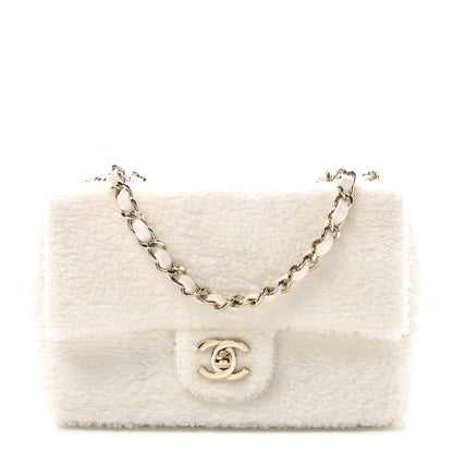 Chanel Sequin Mini Rectangular Flap White 1 of 12