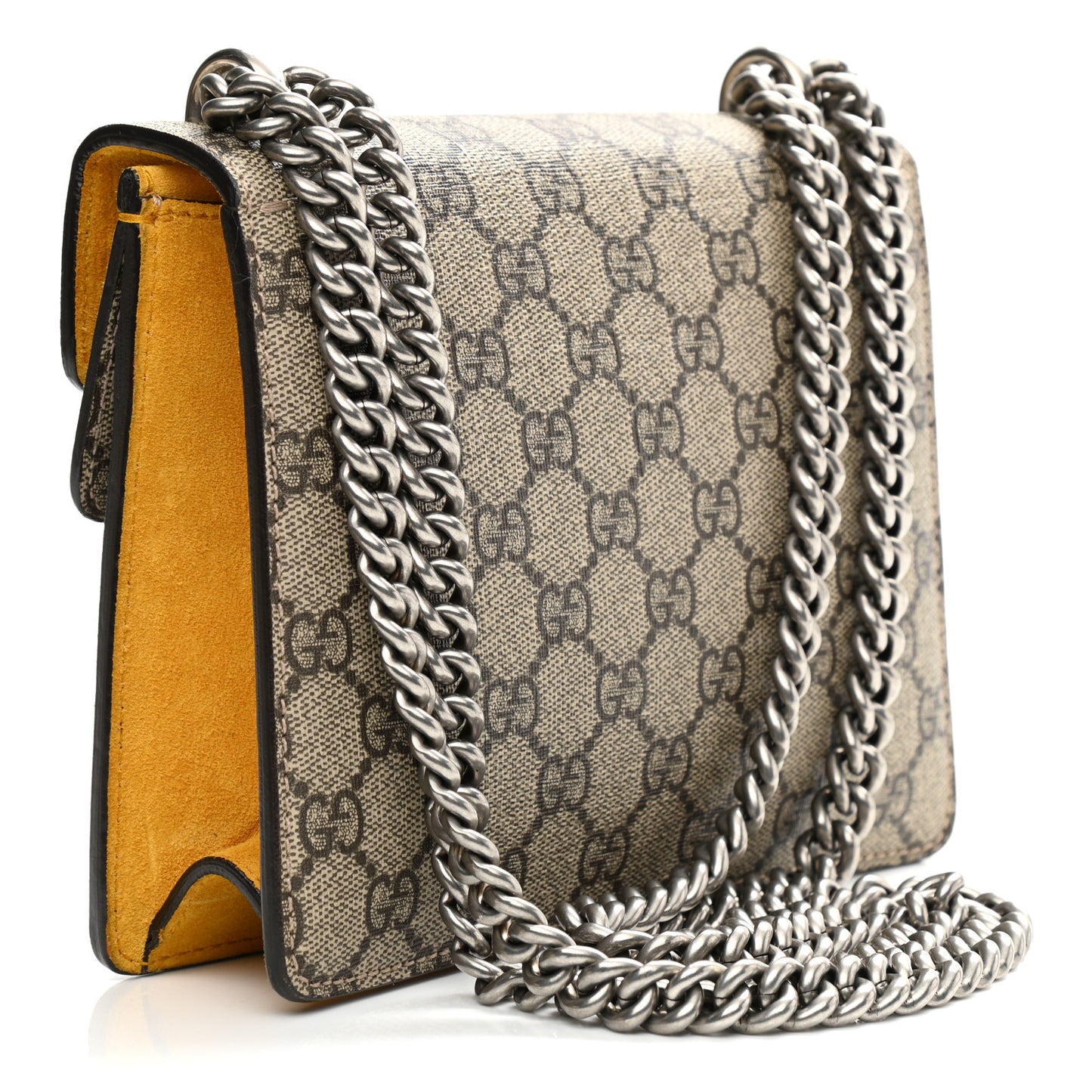GG Supreme Monogram Mini Dionysus Shoulder Bag Yellow