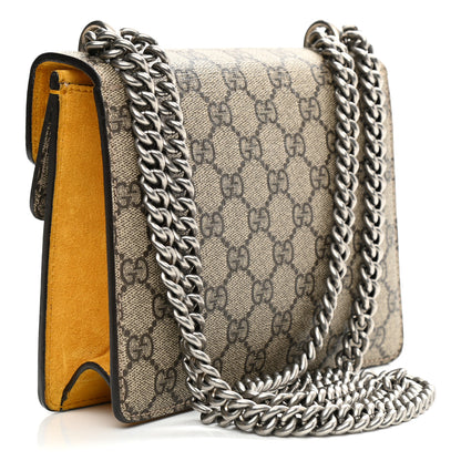 Gucci GG Supreme Monogram Mini Dionysus Shoulder Bag Yellow 2 of 8
