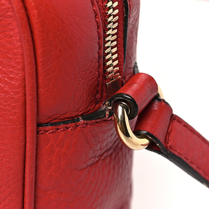 Gucci Pebbled Calfskin Small Soho Disco Bag Tabasco Red 12 of 14