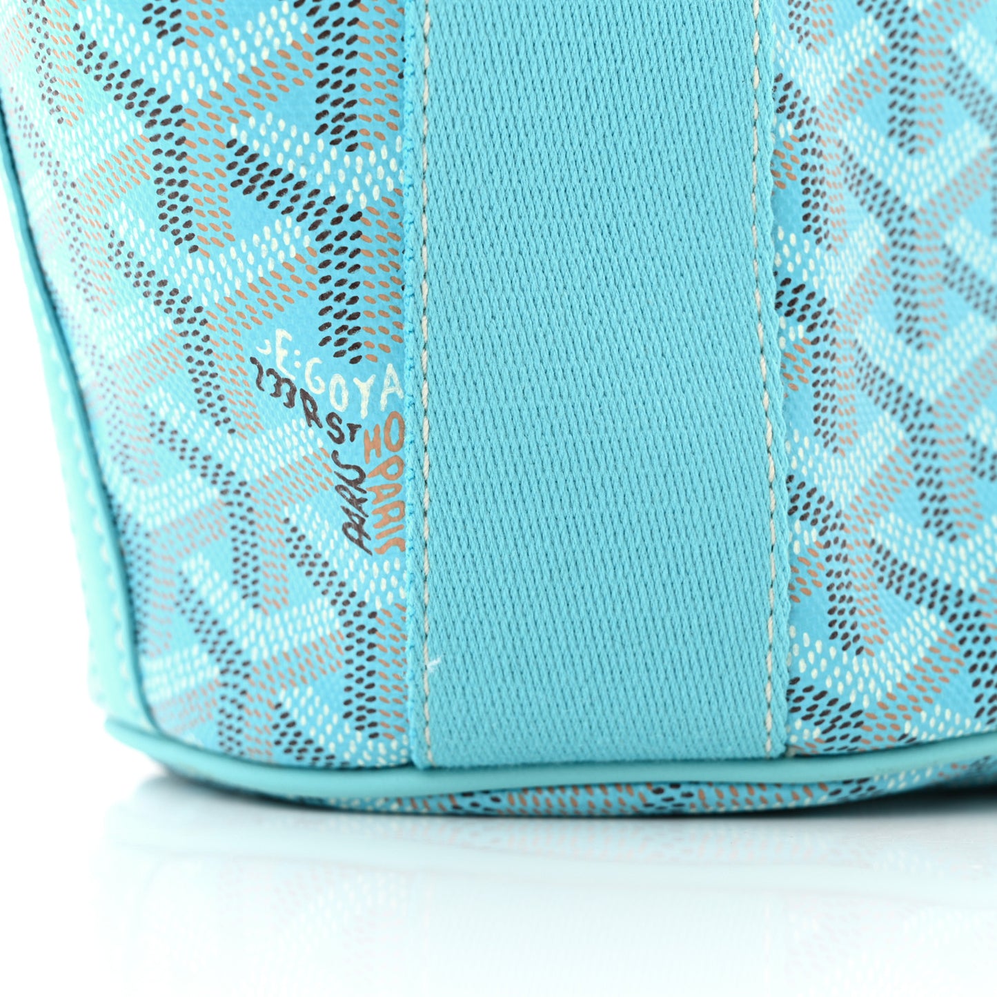 Goyardine Belharra PM Bleu Turquoise