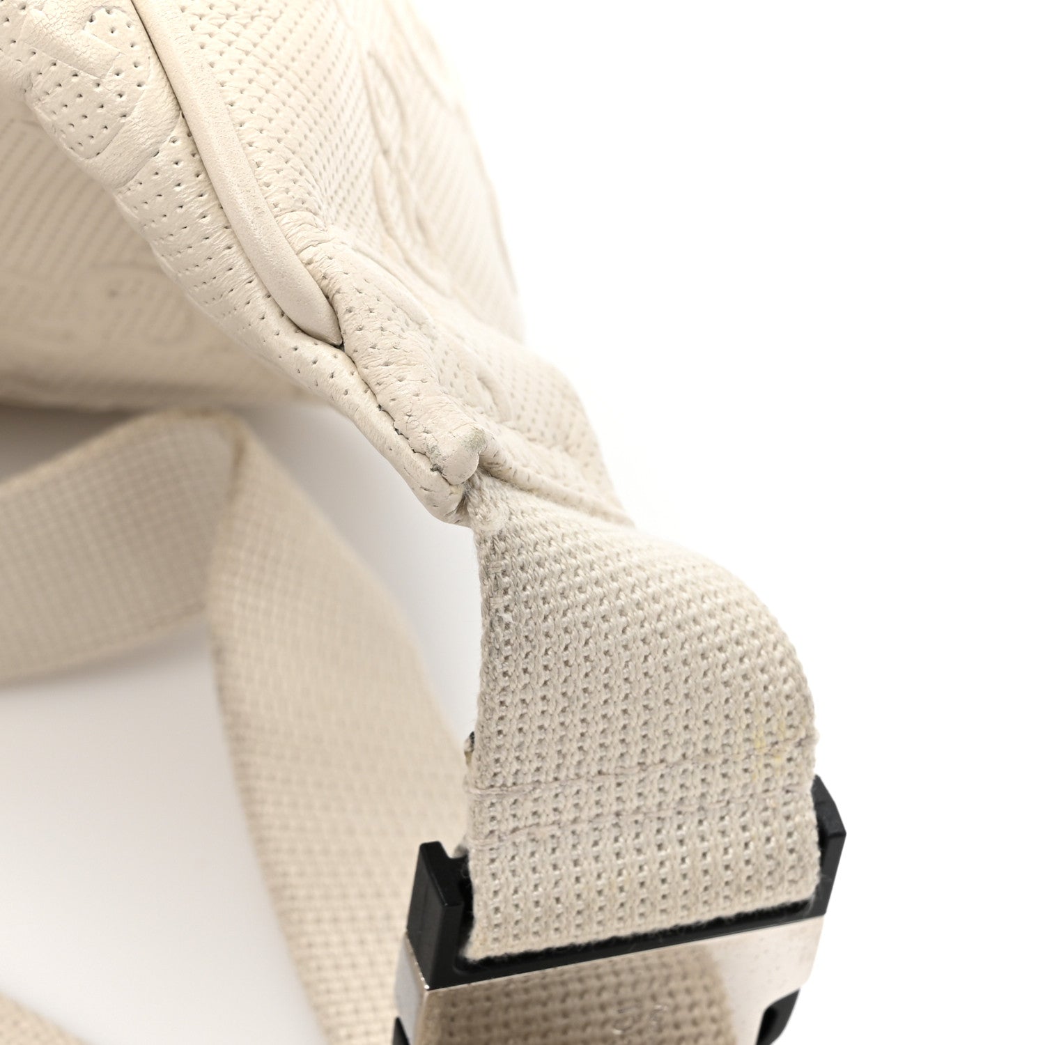 Gucci Calfskin GG Tennis Embossed Pocket Belt Bag Mystic White 15 of 15