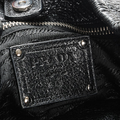 Prada Cervo Lux Chain Shoulder Bag Nero Black 6 of 10