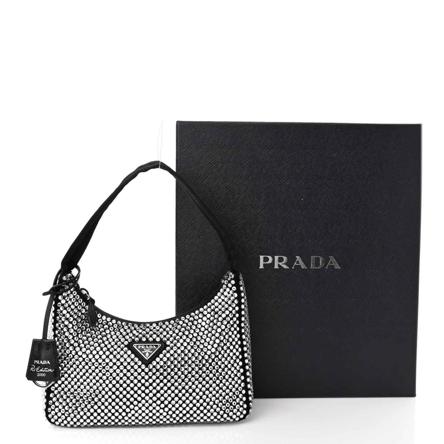 Prada Satin Crystal Mini Re-Edition 2000 Bag Cristal 11 of 11