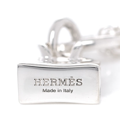 Hermes Sterling Silver Birkin Amulette Pendant Necklace 4 of 5