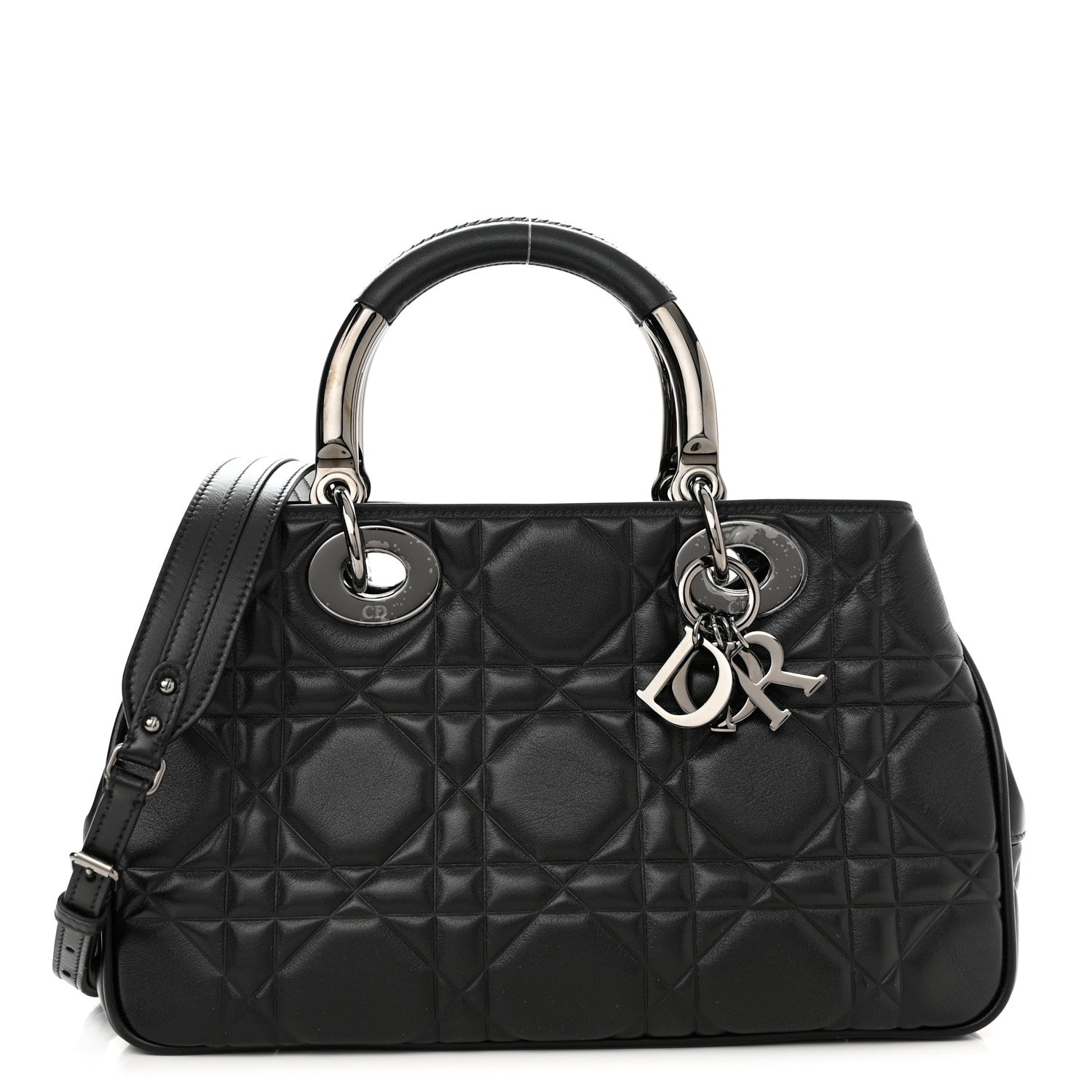 Christian Dior Lambskin Cannage The Lady 95.22 Black 1 of 10