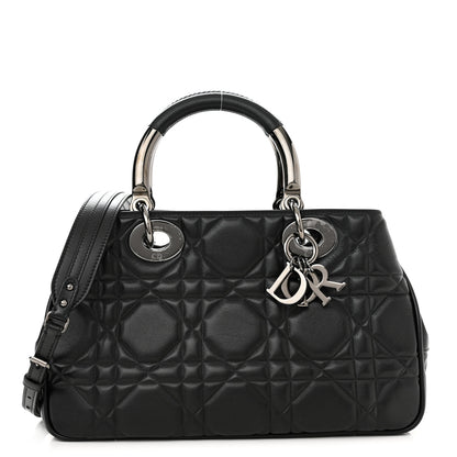 Christian Dior Lambskin Cannage The Lady 95.22 Black 1 of 10