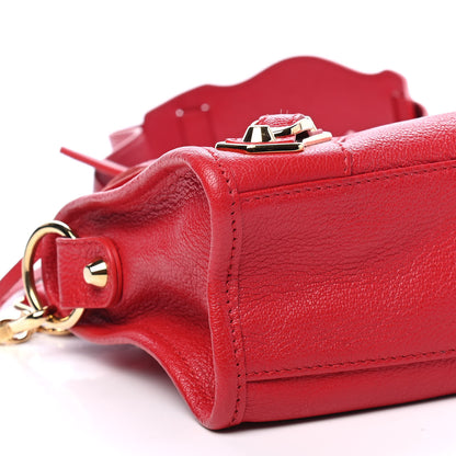 Balenciaga Chevre Gold Metallic Edge Hardware Mini City Rouge Grenade 8 of 9