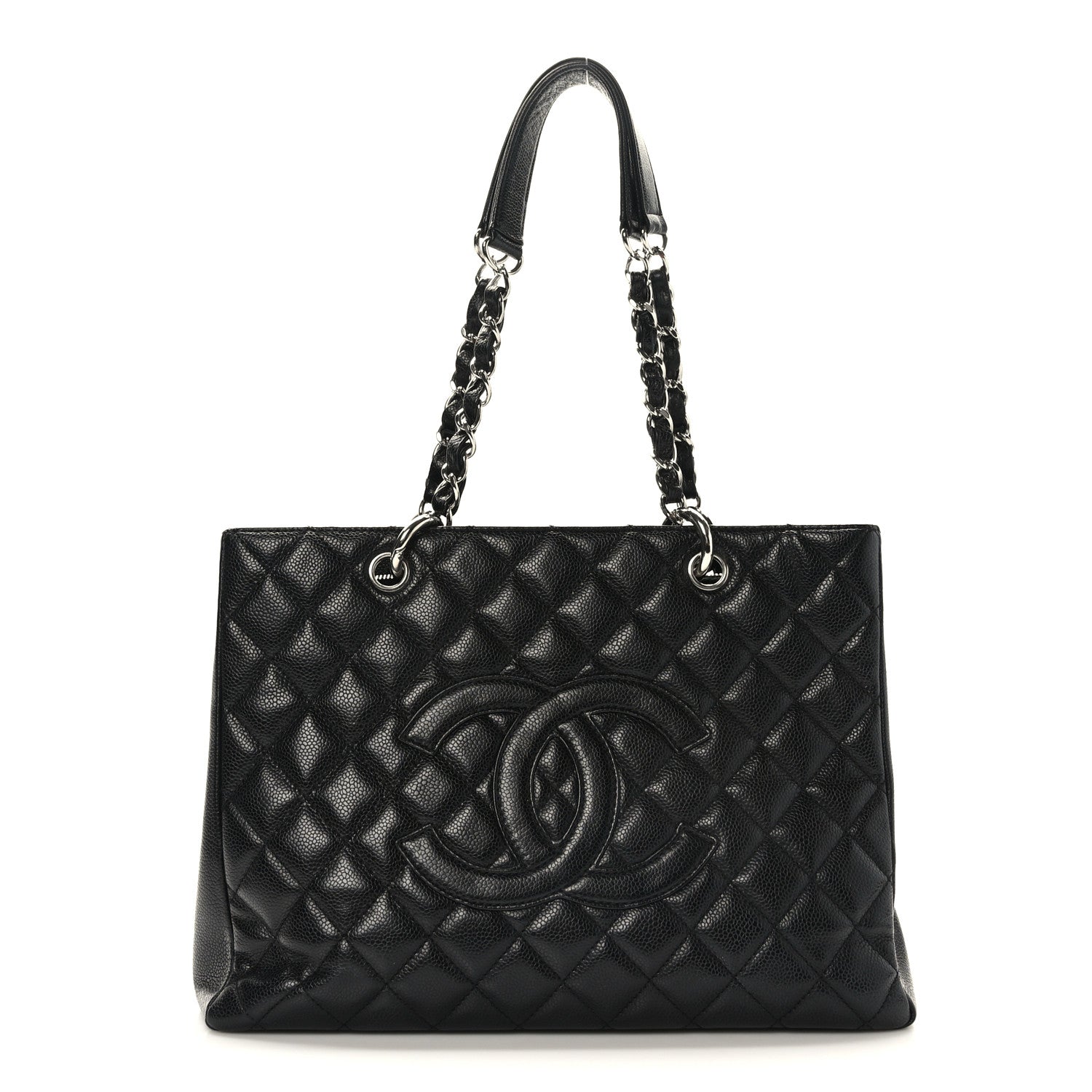 Chanel Caviar Quilted Grand Shopping Tote GST Black 1 of 10