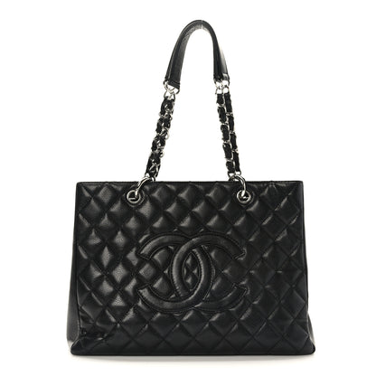 Chanel Caviar Quilted Grand Shopping Tote GST Black 1 of 10