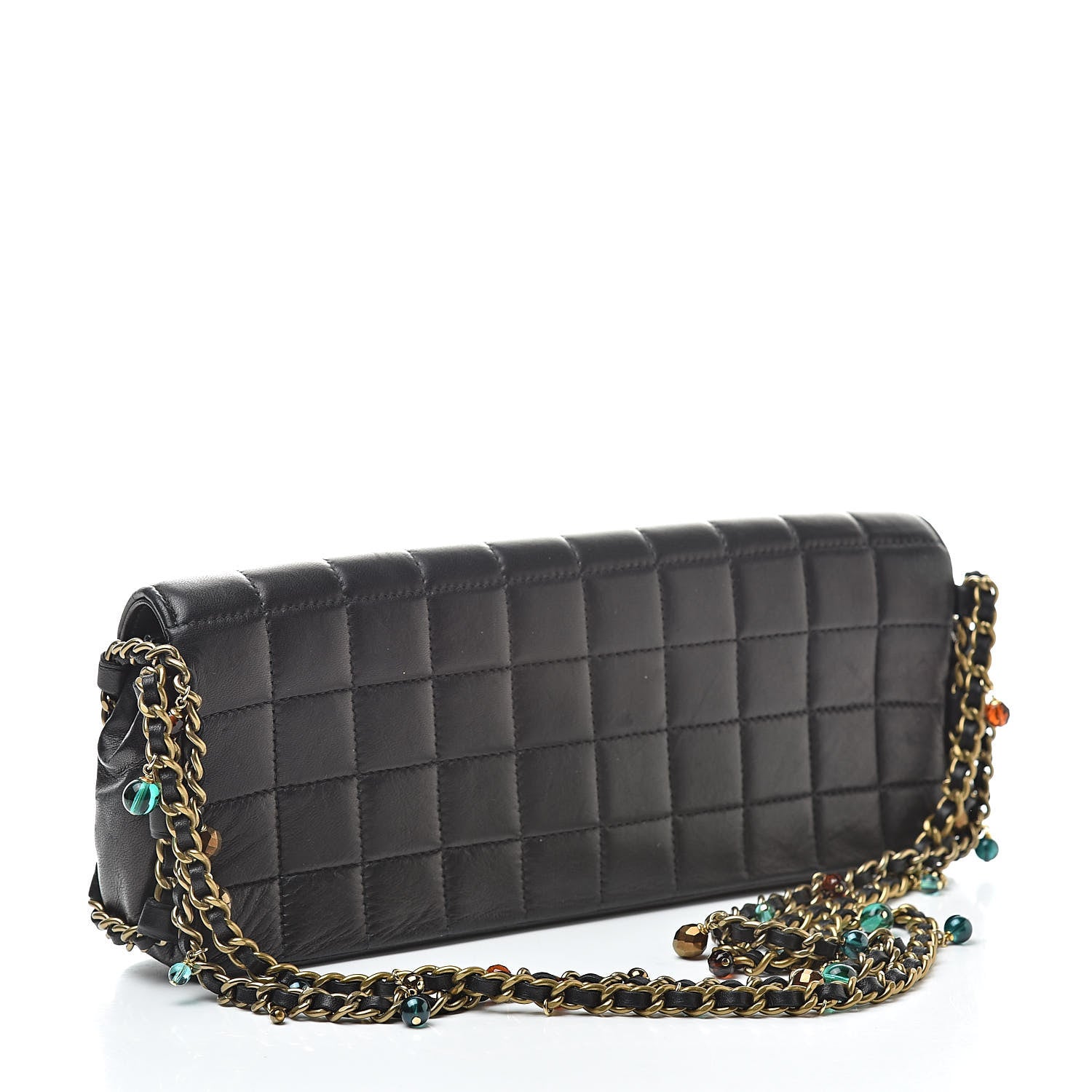 Chanel Lambskin East West Chocolate Bar Flap Black 3 of 16