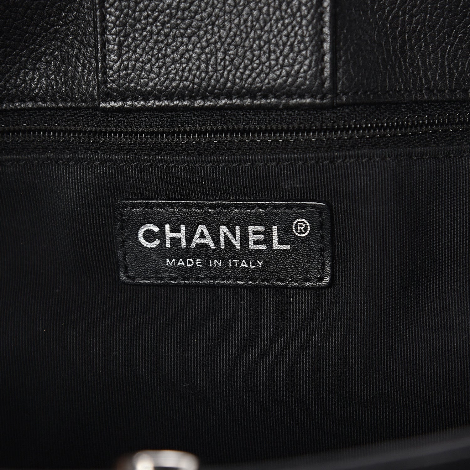 Chanel Calfskin Cerf Executive Shopper Tote Black 5 of 8