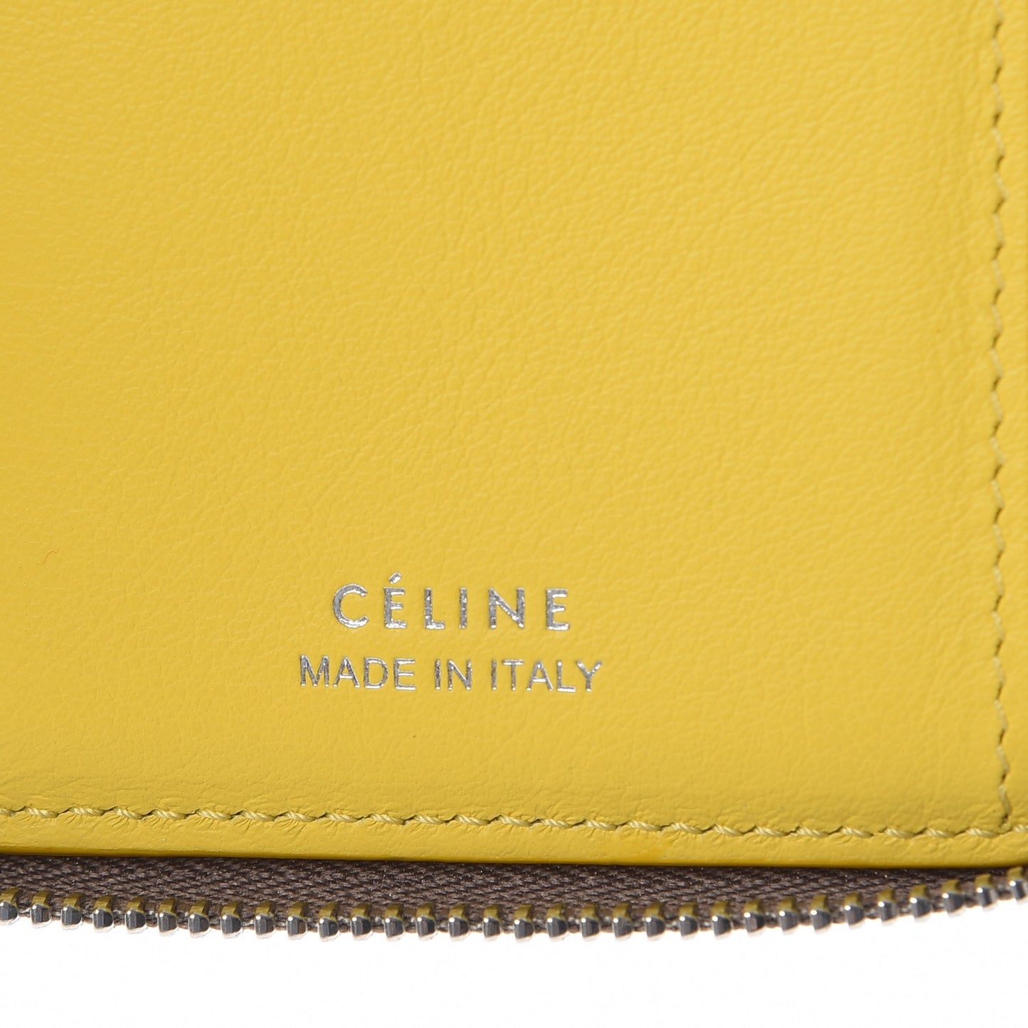 Drummed Calfskin Zip Around Multifunction Wallet Souris