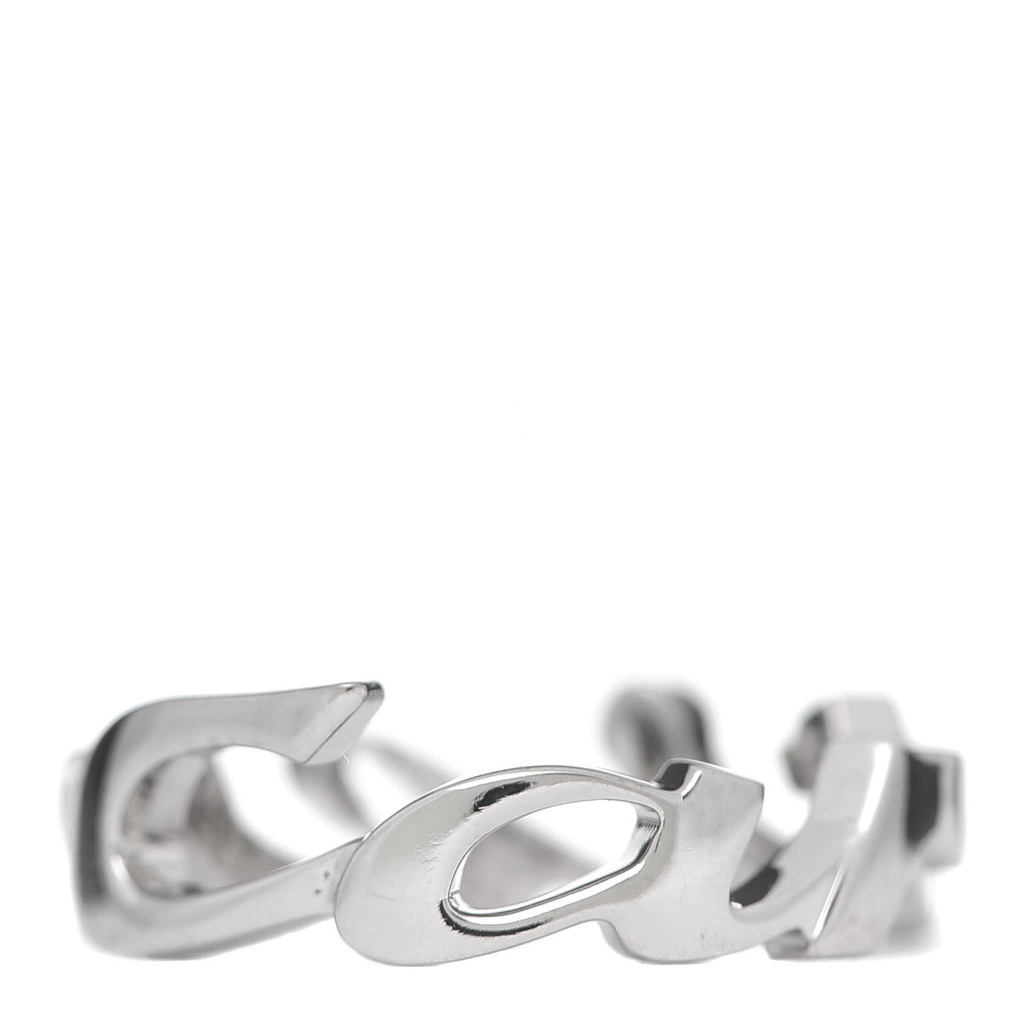 Cartier 18K White Gold Signature Ring 51 5.75 1 of 8