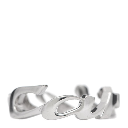 Cartier 18K White Gold Signature Ring 51 5.75 1 of 8