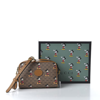 Gucci X DISNEY Mini Vintage GG Supreme Monogram Mickey Mouse Shoulder Bag Beige Vintage Sun Oil 20 of 21