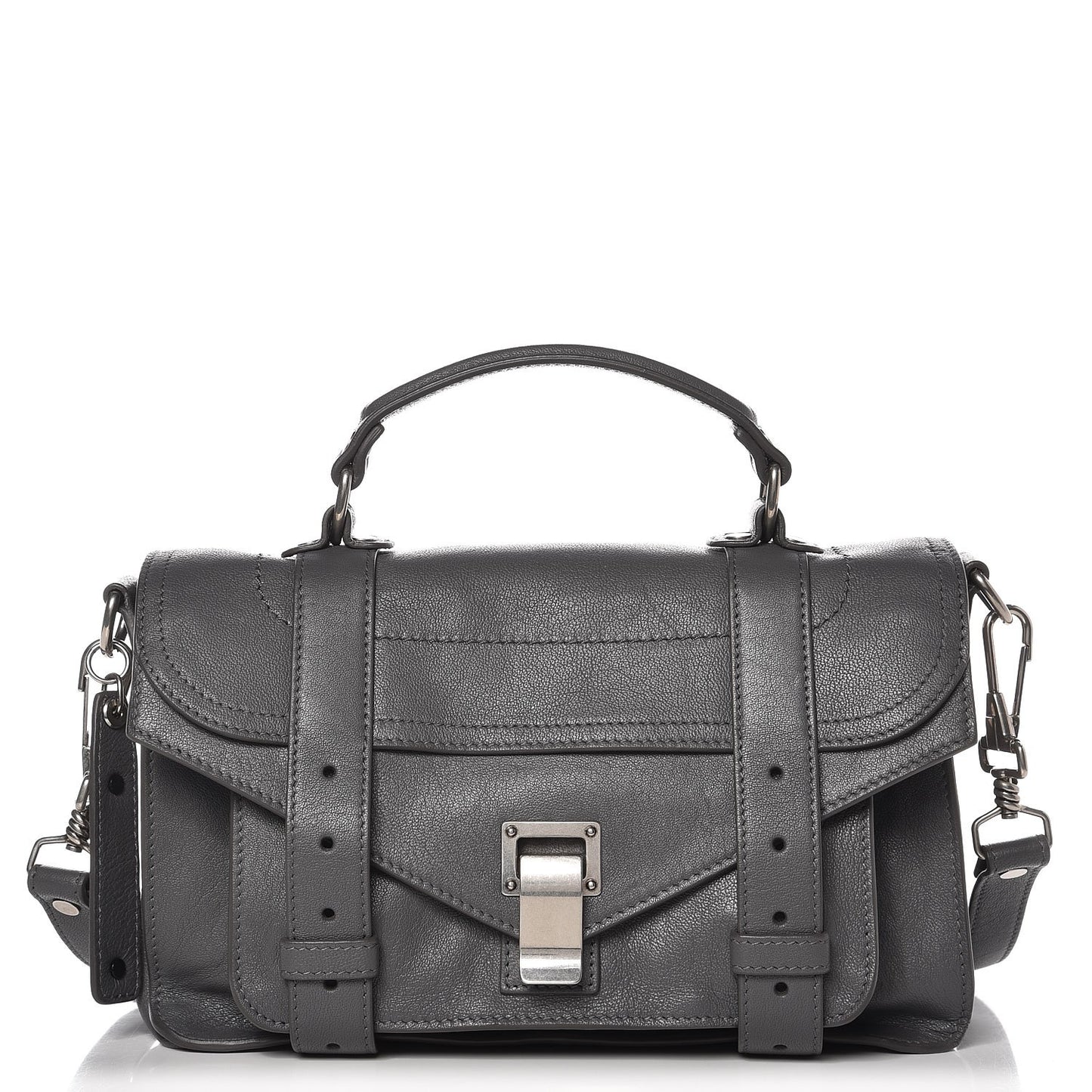Lambskin Tiny PS1 Satchel Heather Grey