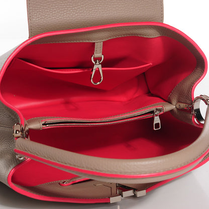 Louis Vuitton Taurillon Capucines MM Galet Litchi 5 of 8
