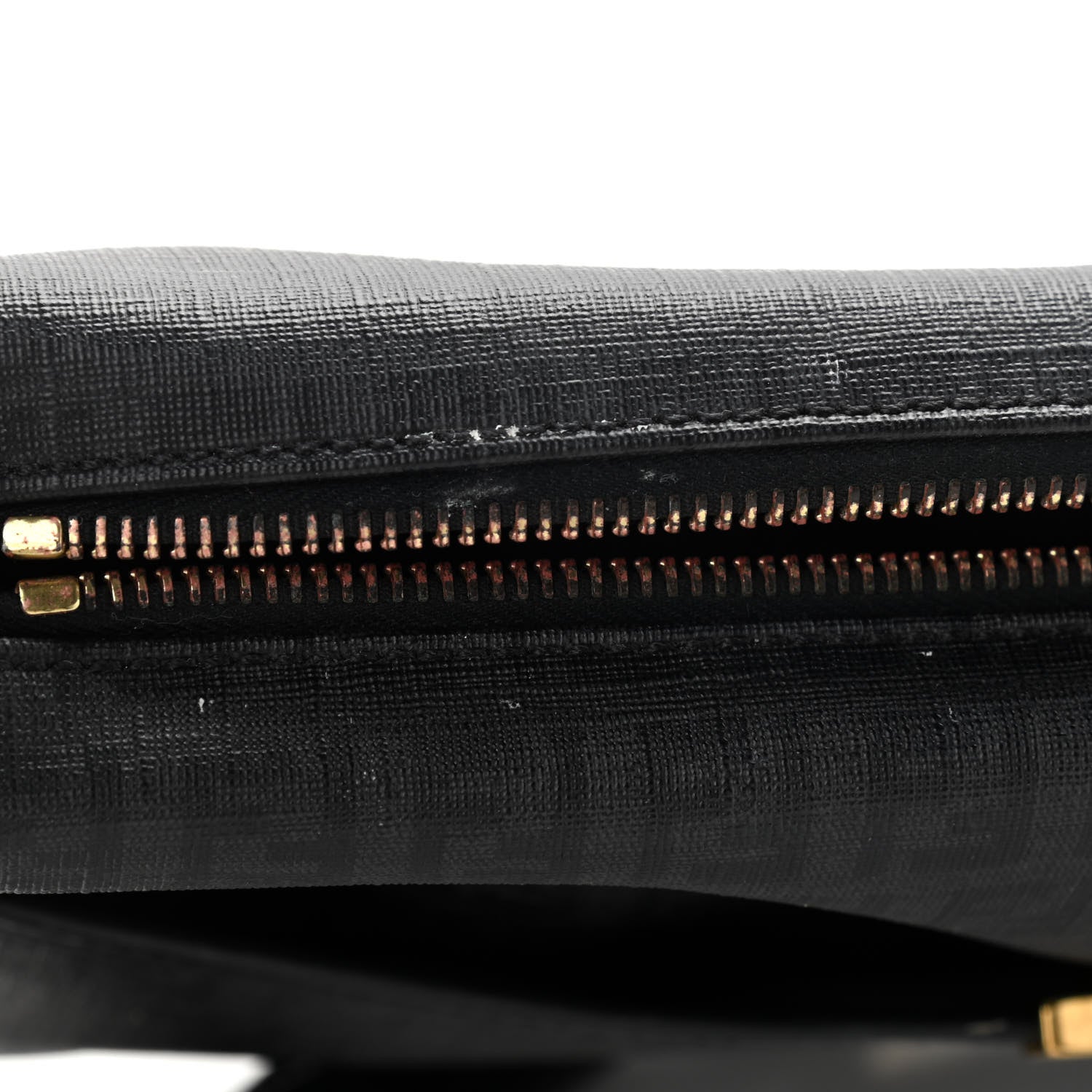 Fendi Zucchino Spalmati Vitello Messenger Bag Black 14 of 24