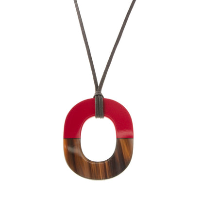 Hermes Buffalo Horn Isthme Pendant Necklace 1 of 6