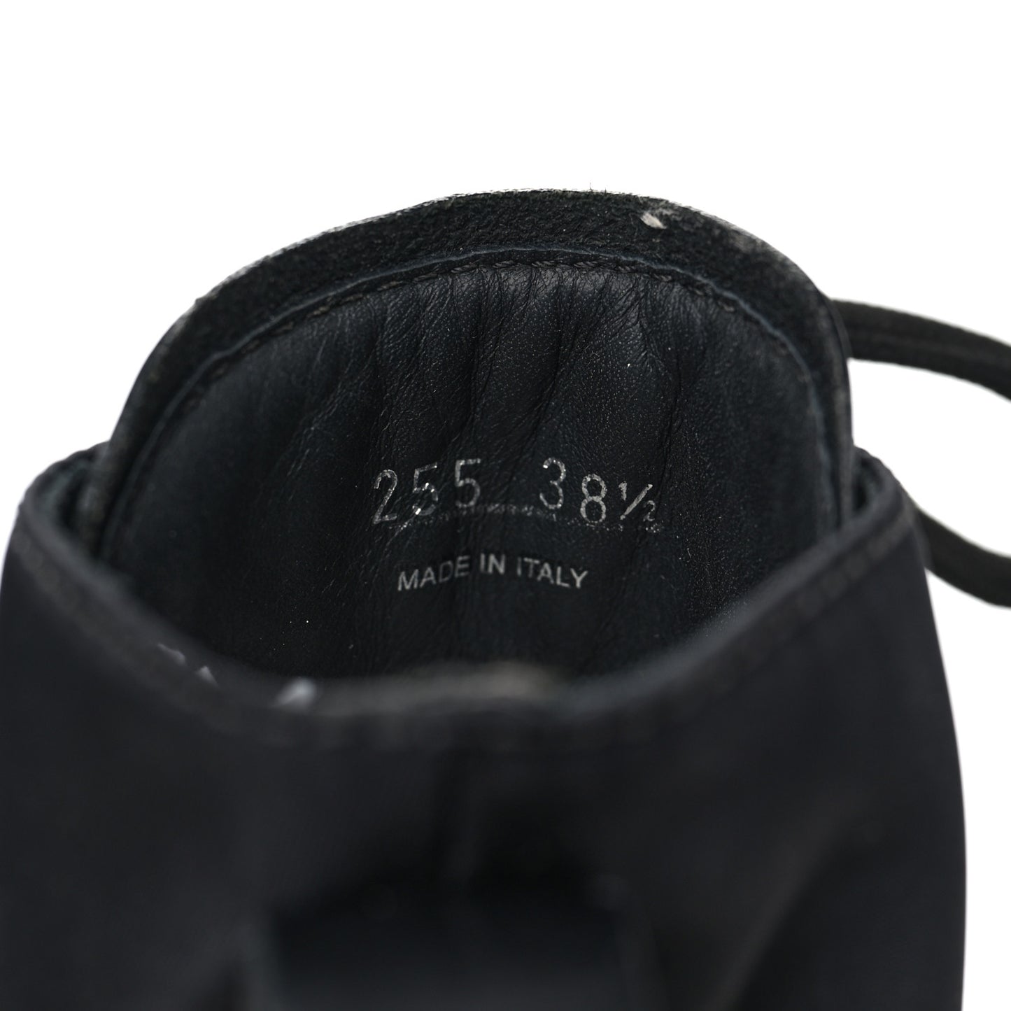 Spazzolato Rois Nylon Metal Triangle Logo Monolith Pouch Pocket 55mm Boots 38.5 Black