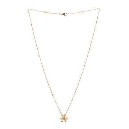 Van Cleef & Arpels 18K Yellow Gold Diamond Mini Frivole Pendant Necklace 3 of 6