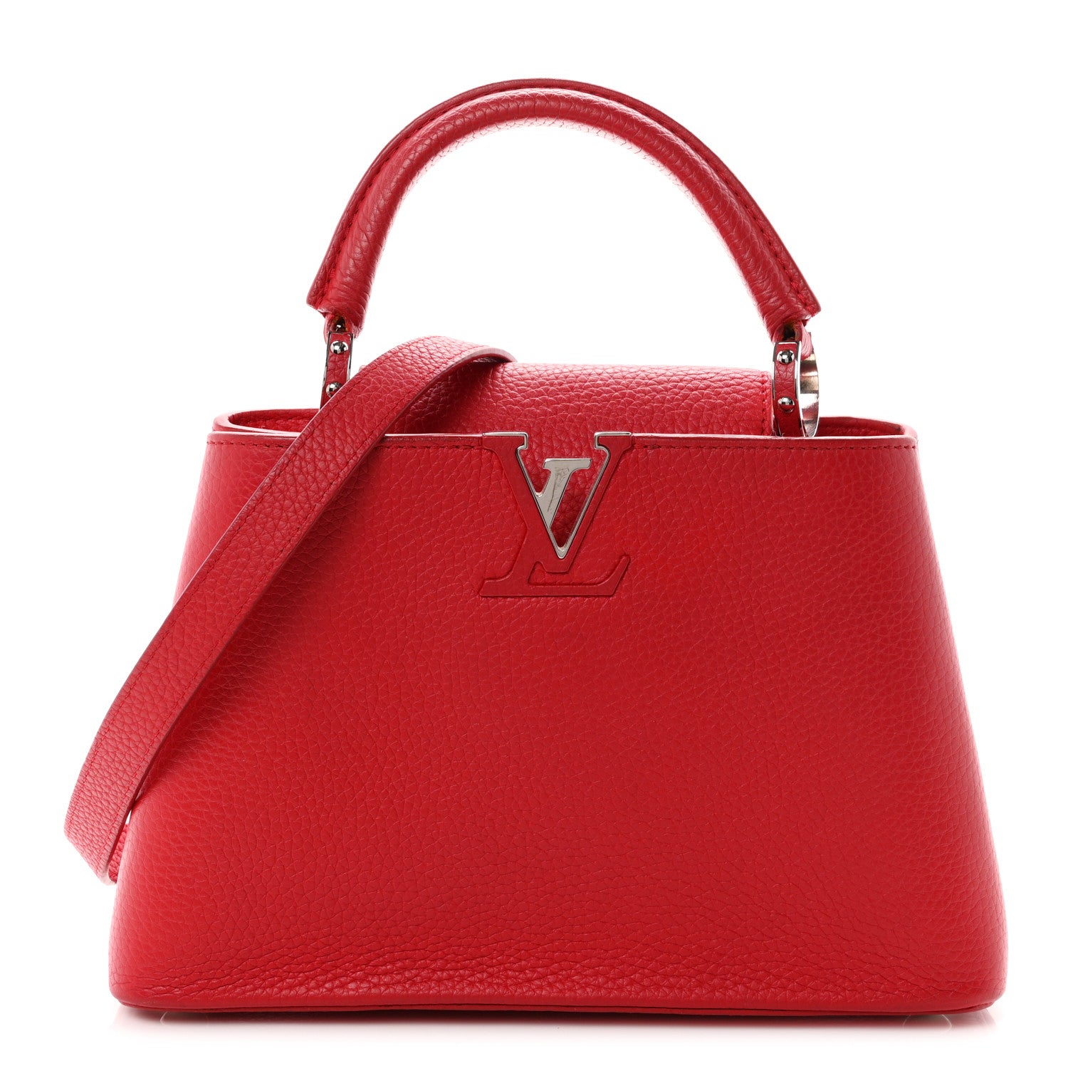 Louis Vuitton Taurillon Capucines BB Scarlet Red 1 of 10