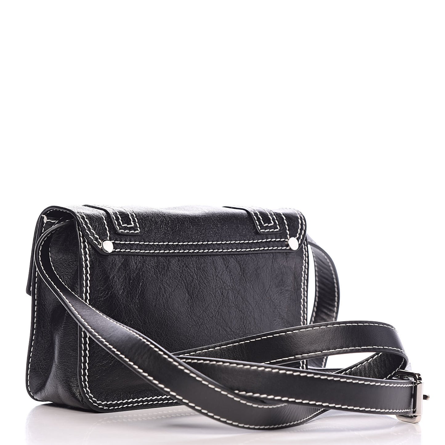 Lambskin PS1+ Mini Pouch Messenger Black