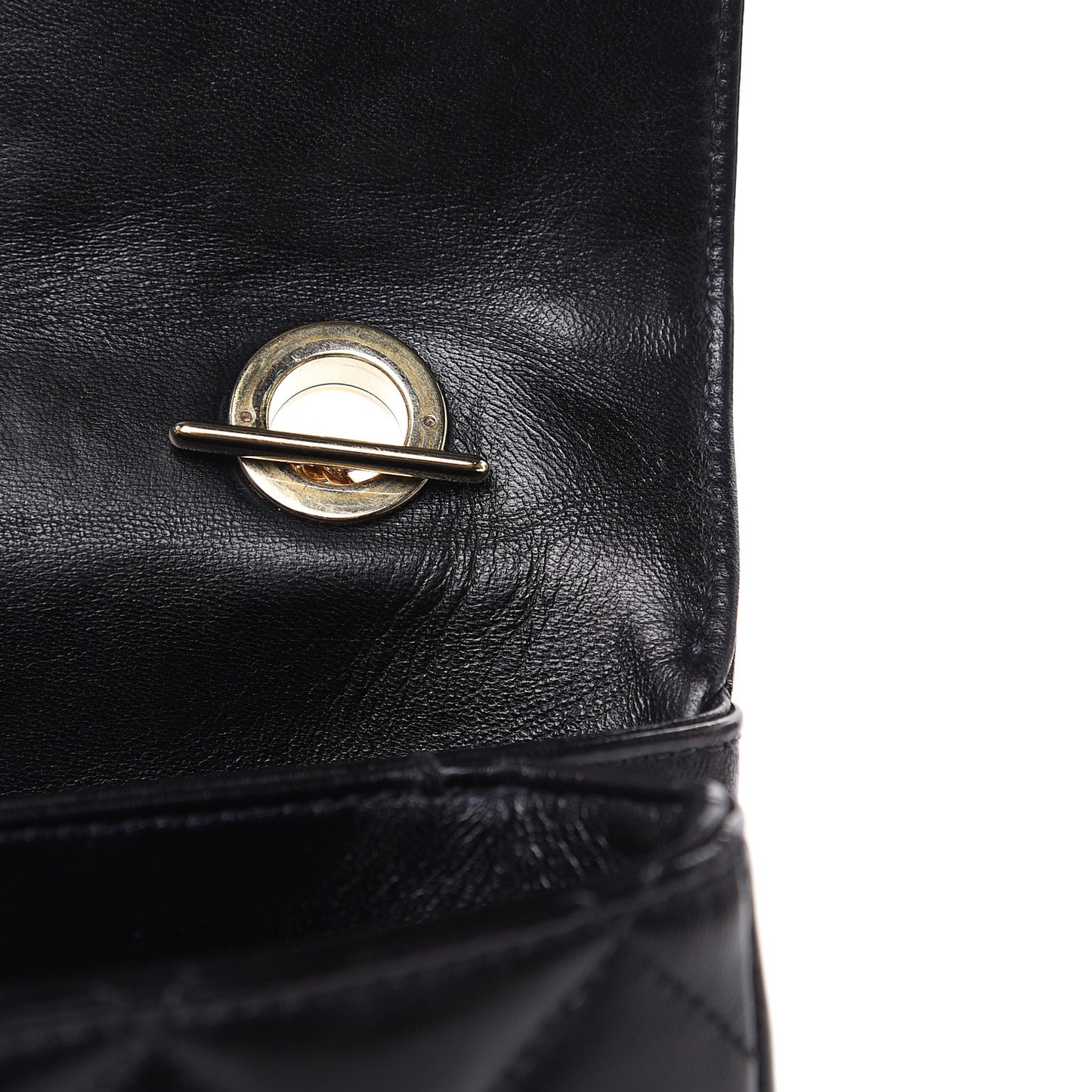 Lambskin Quilted Medium Trendy CC Flap Black