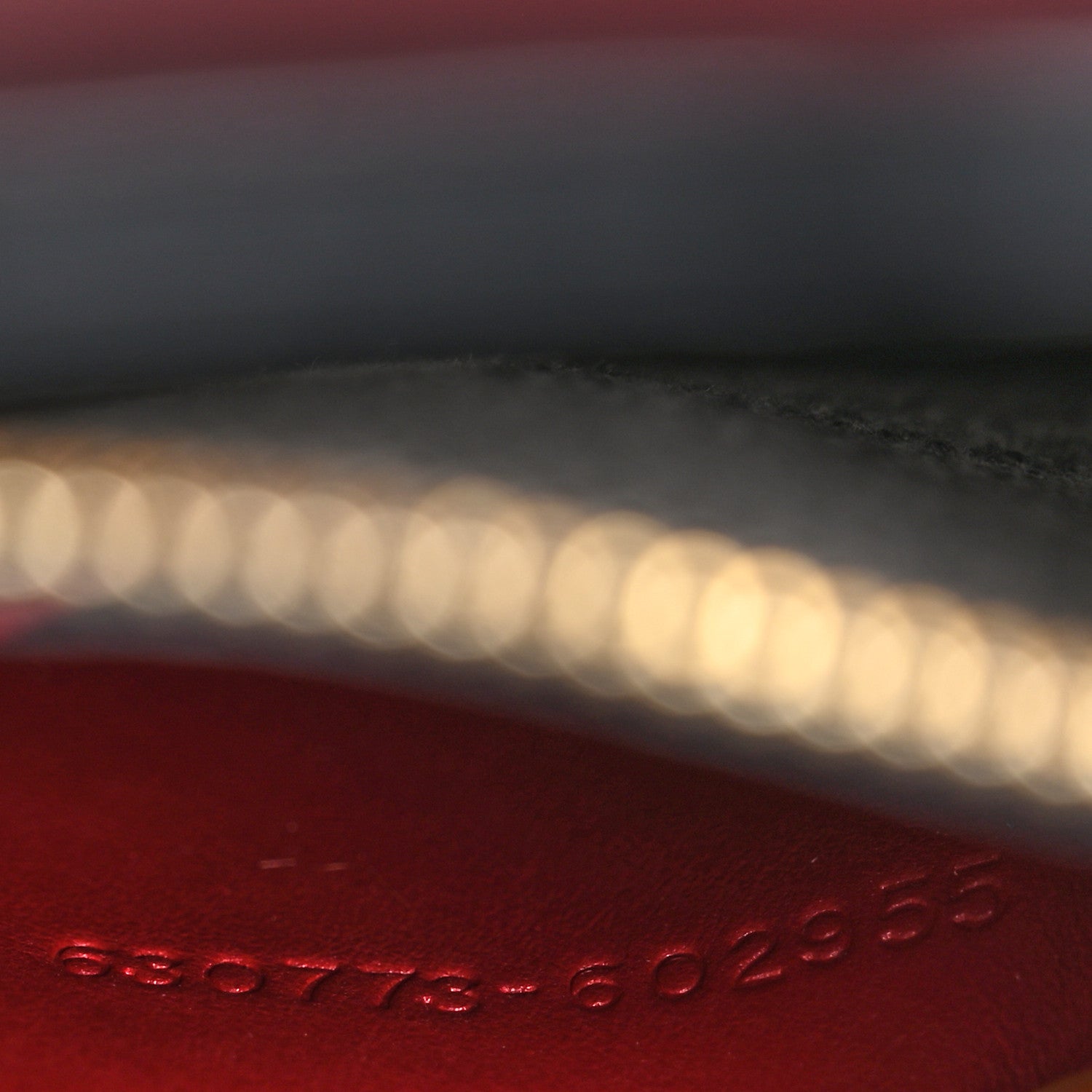 Alexander McQueen Calfskin Embossed Signature Shopper Black Red 7 of 10