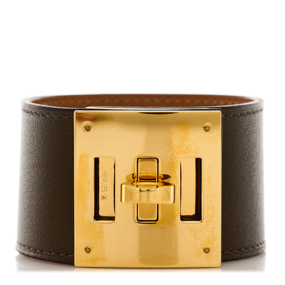 Hermes Swift Kelly Dog Bracelet Chcolate 1 of 6