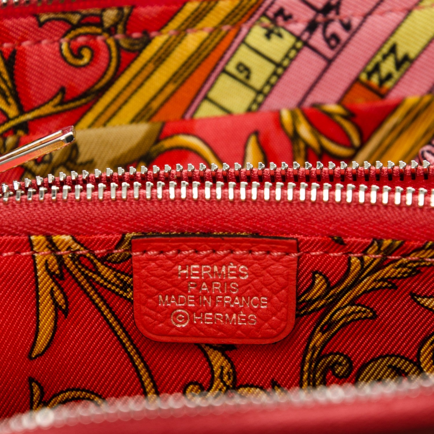 Hermes Epsom Silk'in Compact Wallet Rose Jaipur 6 of 7