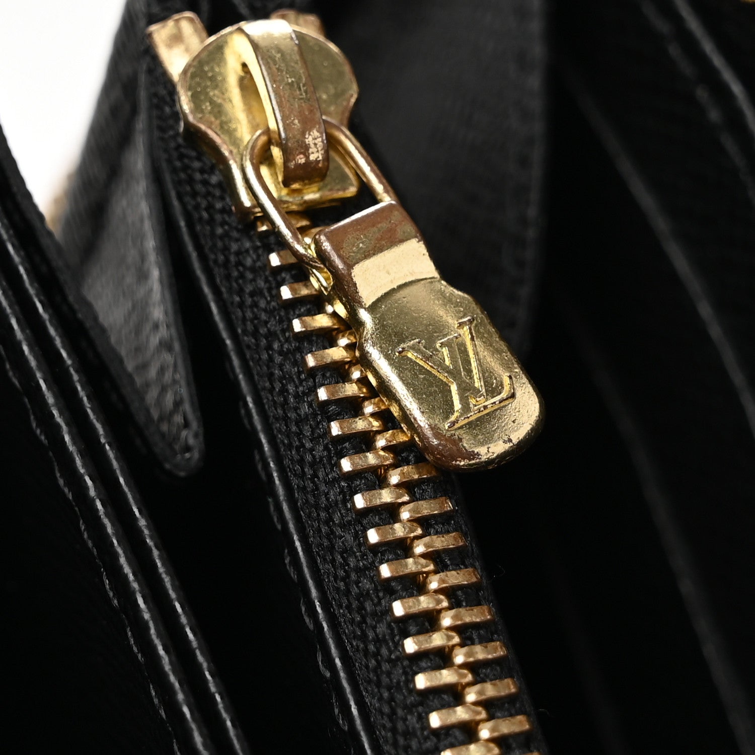 Louis Vuitton Epi Zippy Wallet Black 8 of 11