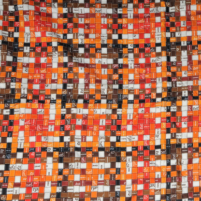 Hermes Silk Bolduc Au Carre Scarf 90 Orange 3 of 5