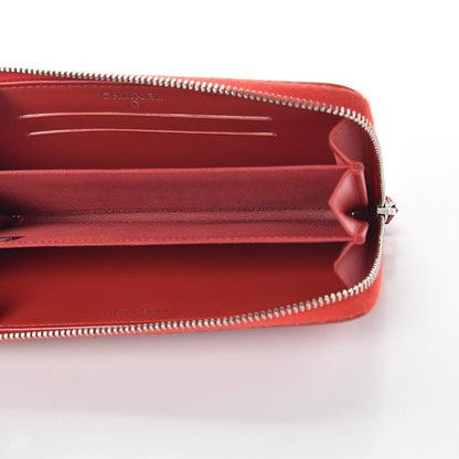 Chanel Lambskin Studded Small Timeless CC Zip Around Wallet Red 5 of 9