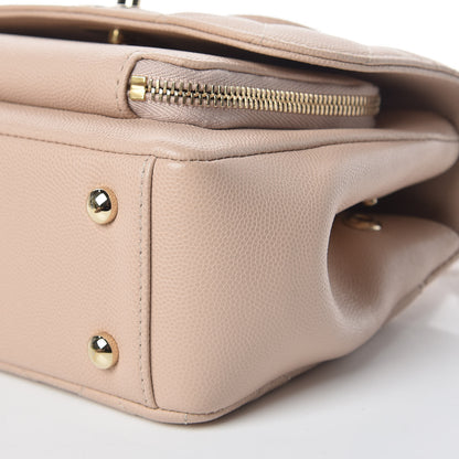 Chanel Caviar Quilted Small Business Affinity Flap Beige 9 of 10