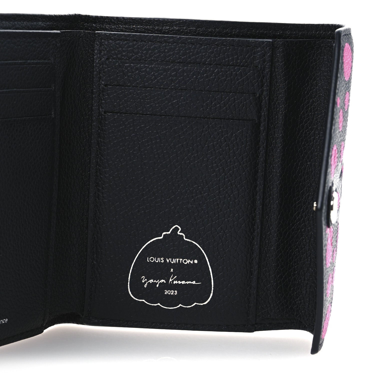 Louis Vuitton LV X YK Empreinte Monogram Victorine Wallet Black Fuchsia 5 of 9
