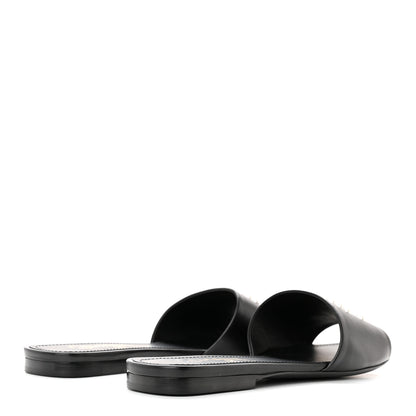 Chanel Lambskin Pearl CC Sandals 39 Black 4 of 11