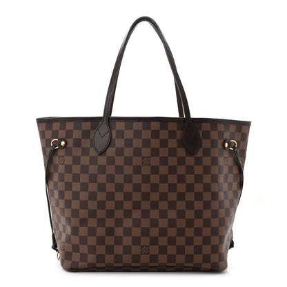 Louis Vuitton Damier Ebene Neo Neverfull MM Rose Ballerine 1 of 10