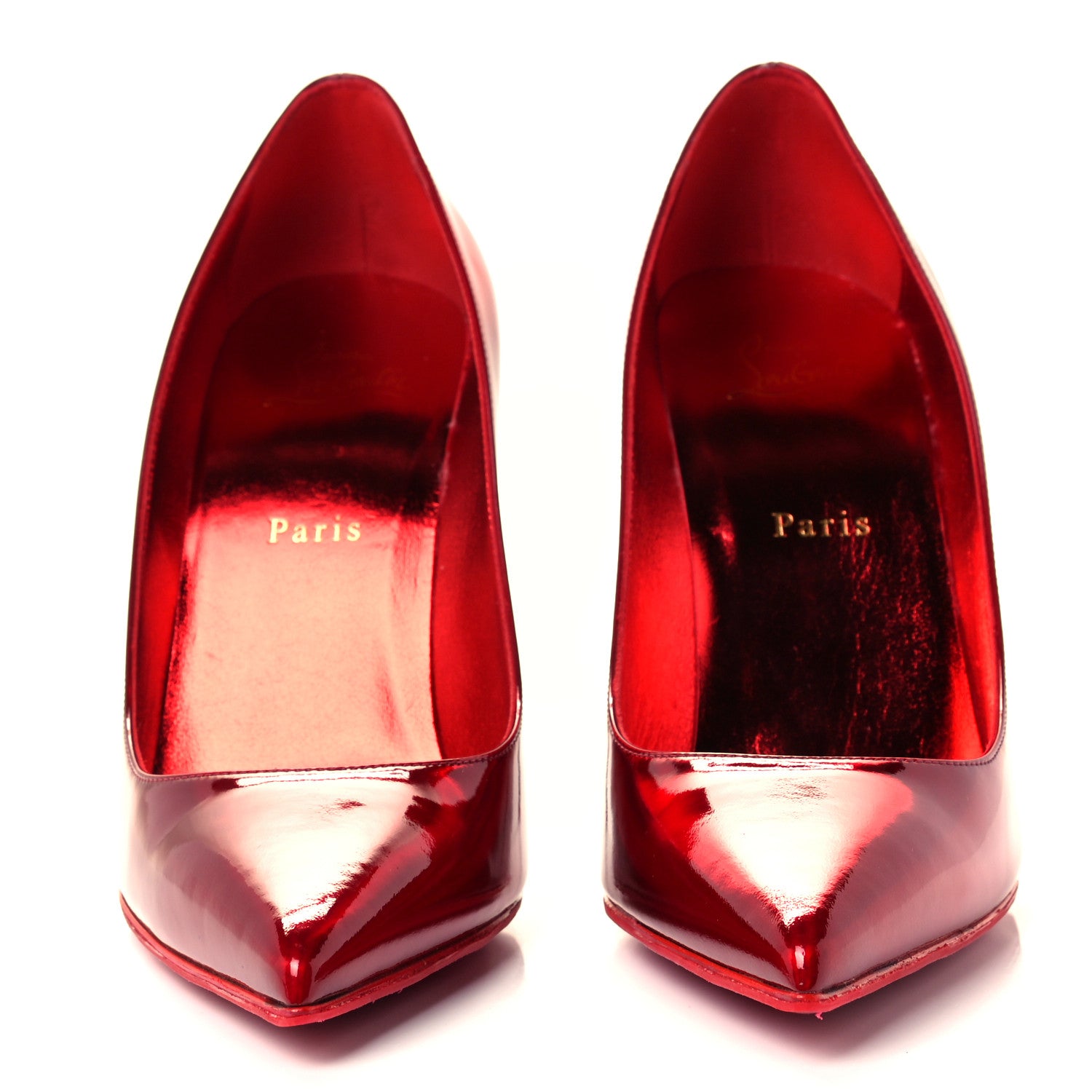 Christian Louboutin Metallic Patent Psychic So Kate 100 Pumps 40.5 Loubi 2 of 10