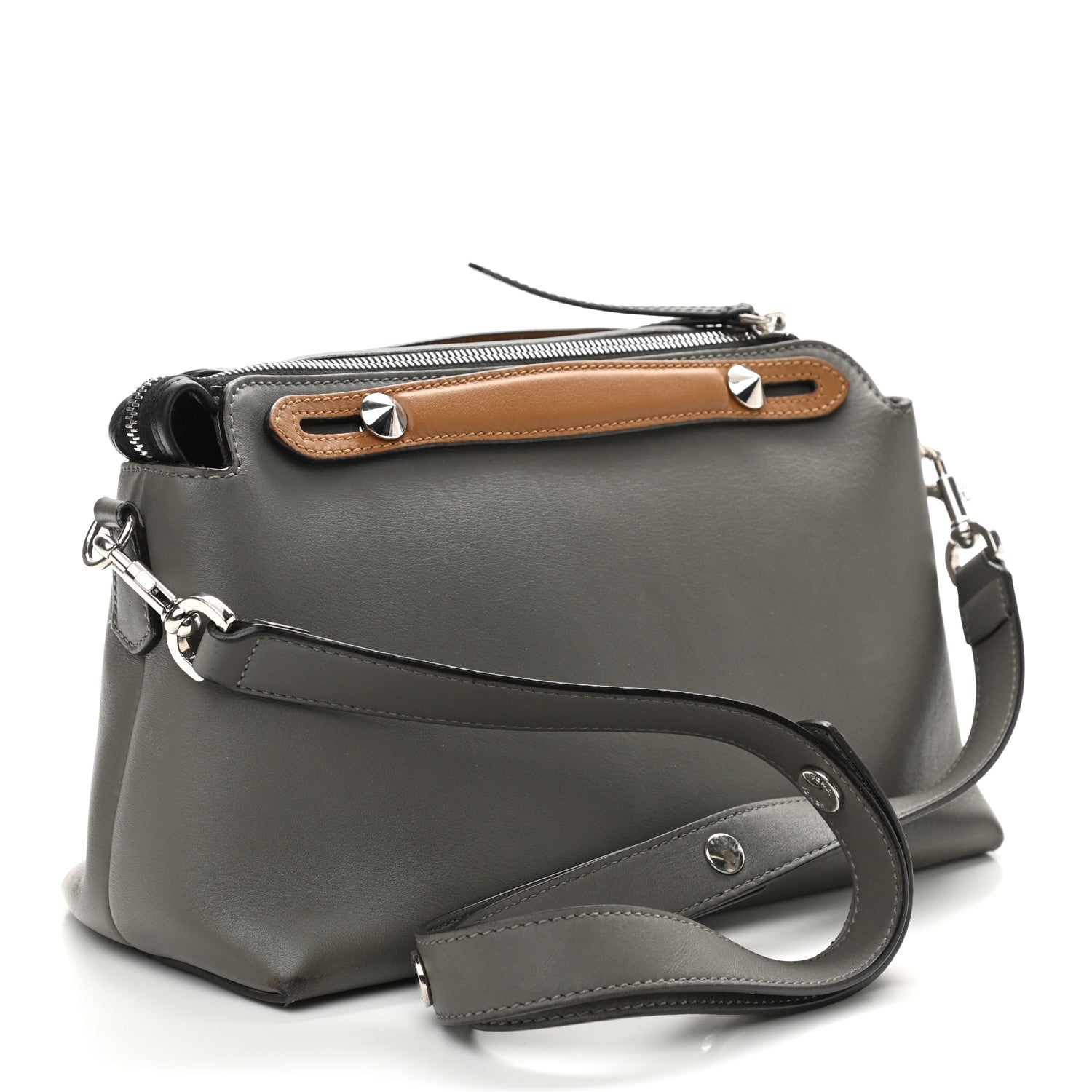 Fendi Vitello Dolce 4 Color Medium By The Way Boston Bag Argilla Fragola Multicolor 2 of 10
