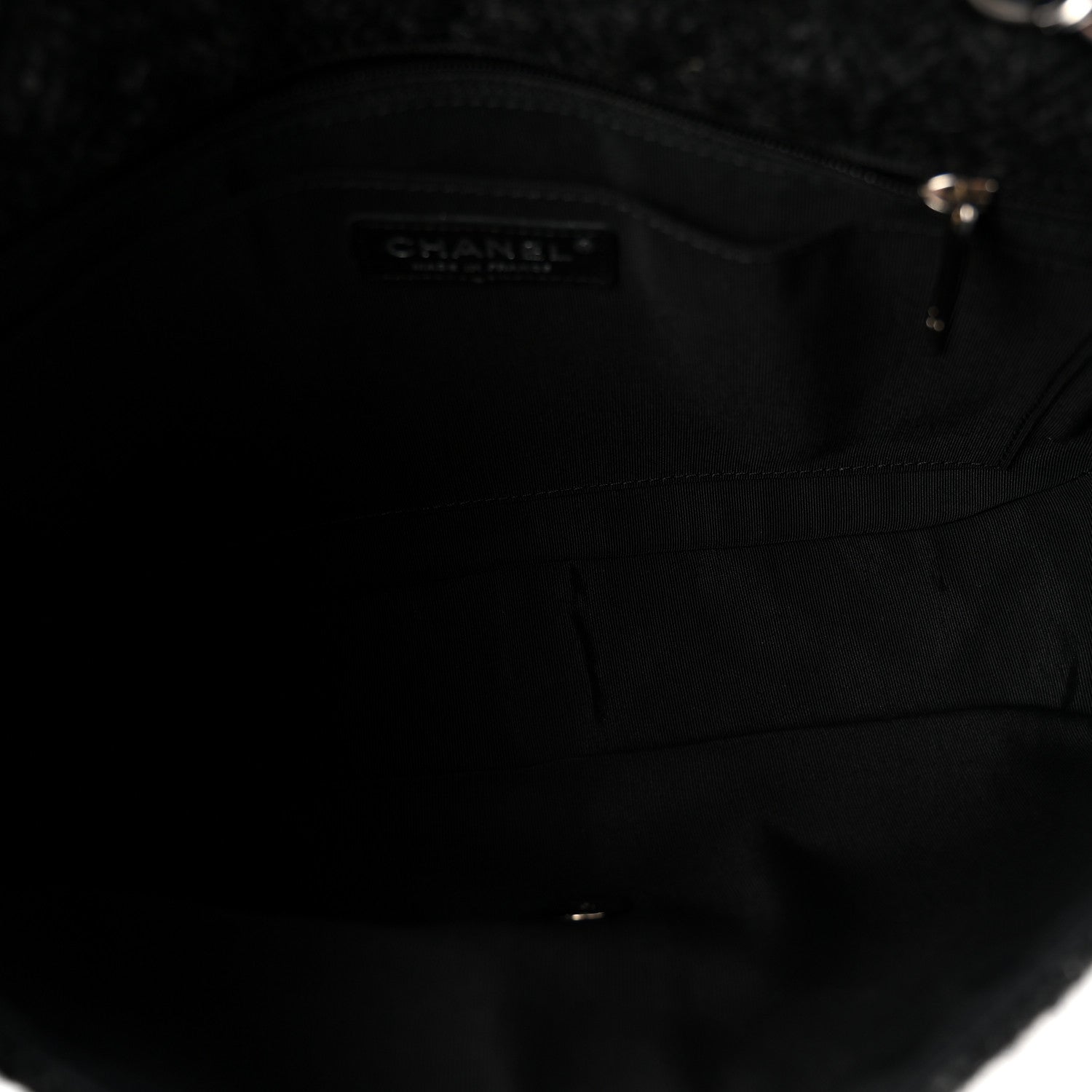 Chanel Tweed Swarovski Crystal Leopard Jumbo Flap  Black 5 of 11