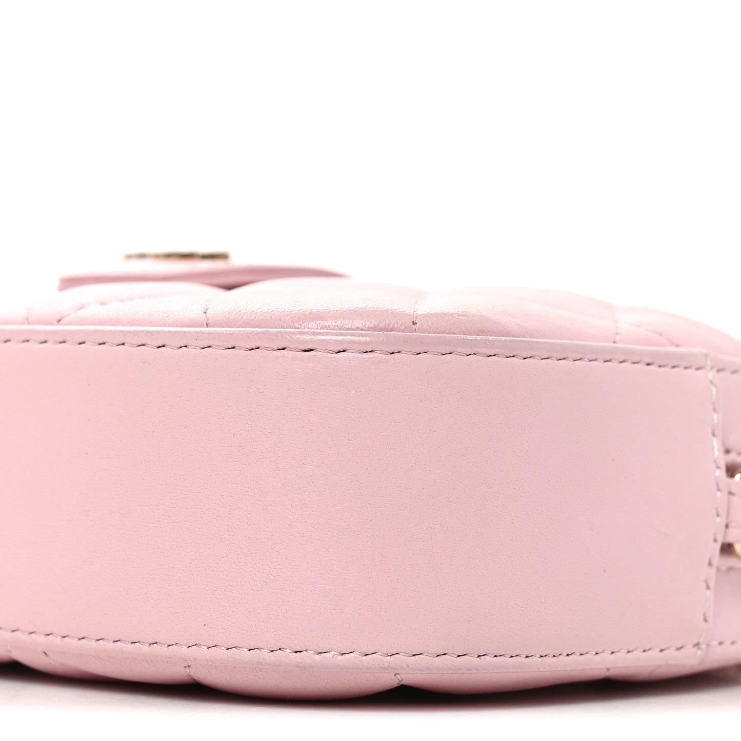 Lambskin Quilted Chain Camera Bag Light Pink