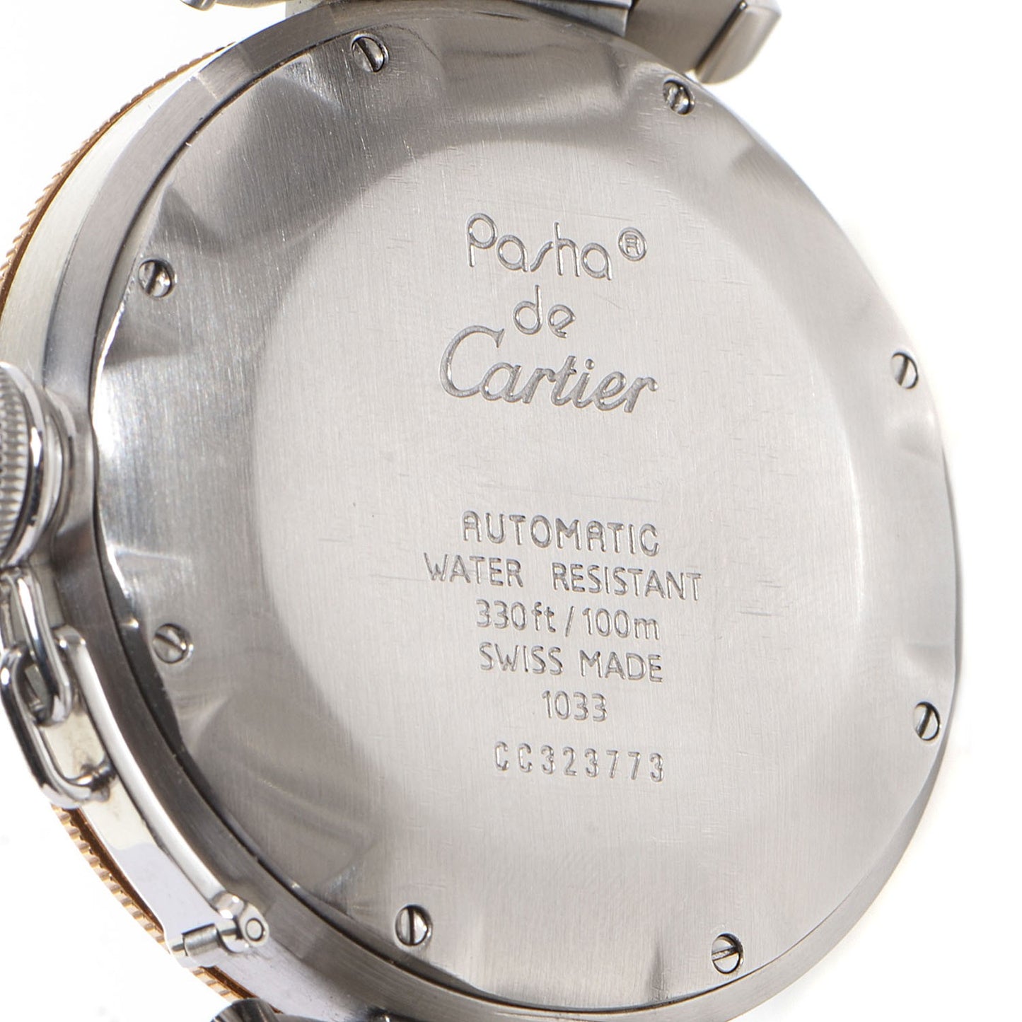 Stainless Steel 18K Yellow Gold 38mm Pasha C Automatic Watch
