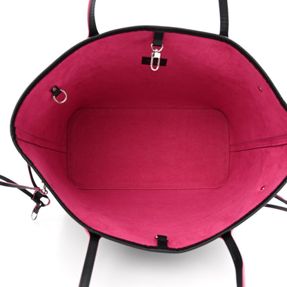 Louis Vuitton Epi Neverfull MM Black Hot Pink 6 of 13