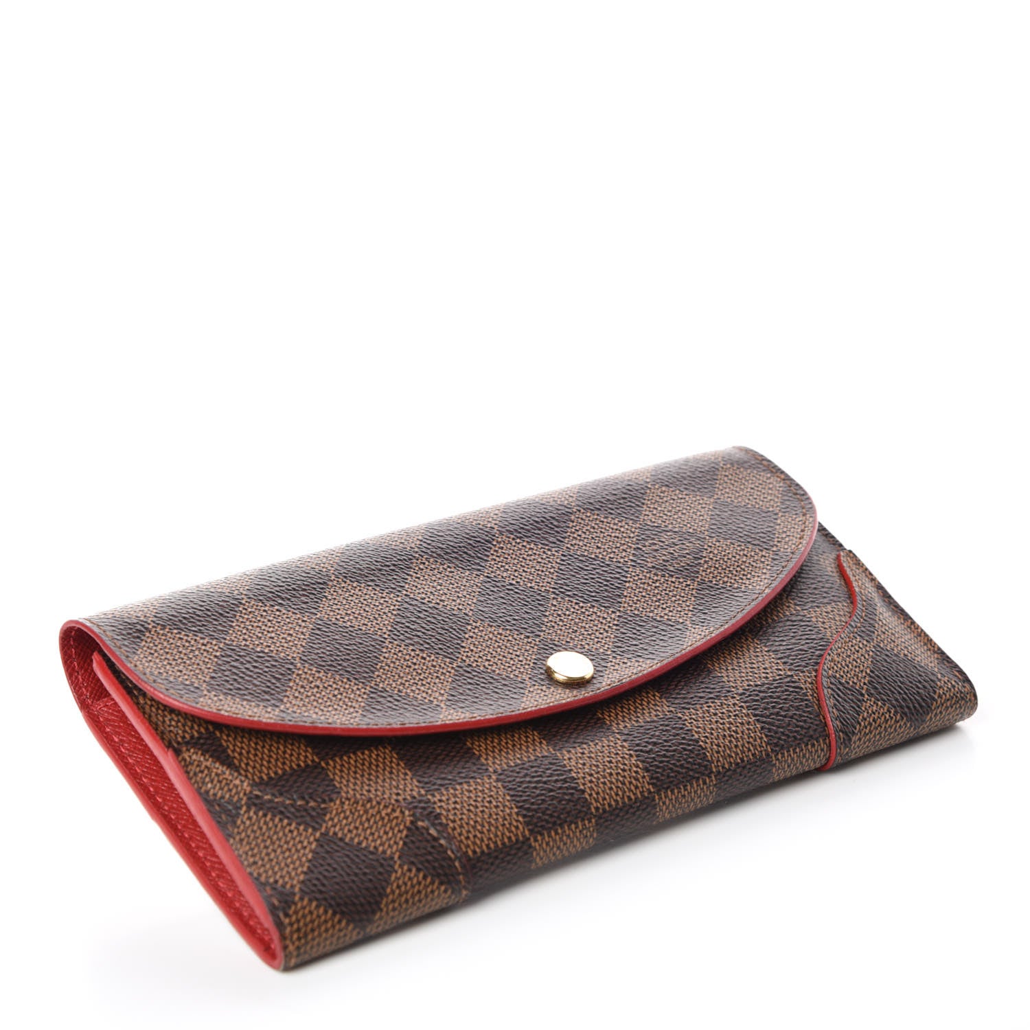 Louis Vuitton Damier Ebene Caissa Wallet Cherry 4 of 10