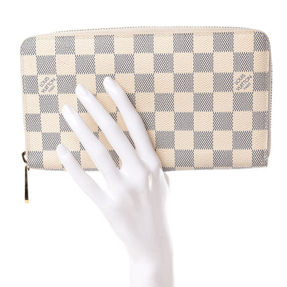 Louis Vuitton Damier Azur Zippy Organizer Wallet 2 of 9