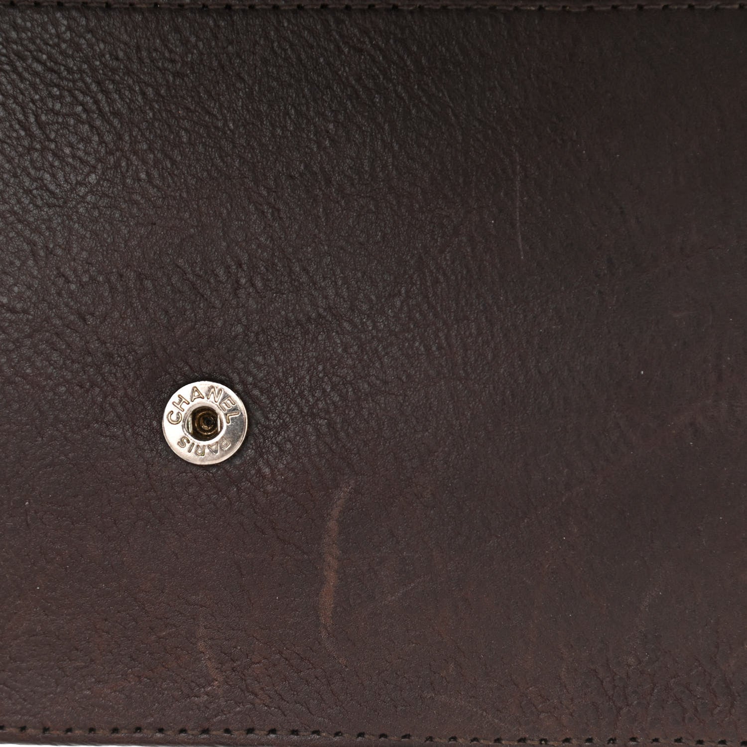 Chanel Caviar Timeless CC Wallet On Chain WOC Dark Brown 11 of 11