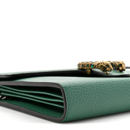 Gucci Calfskin Mini Dionysus Chain Wallet Emerald 12 of 12